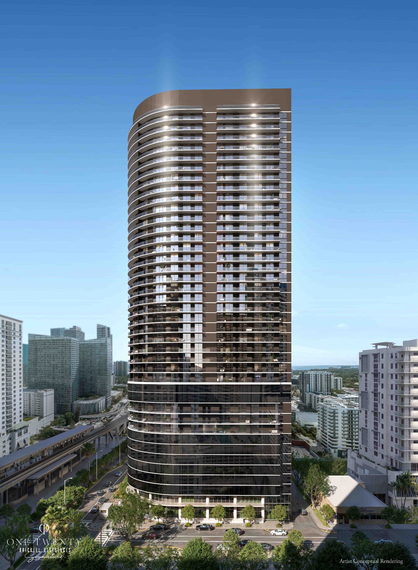 One Twenty Brickell architectural detail