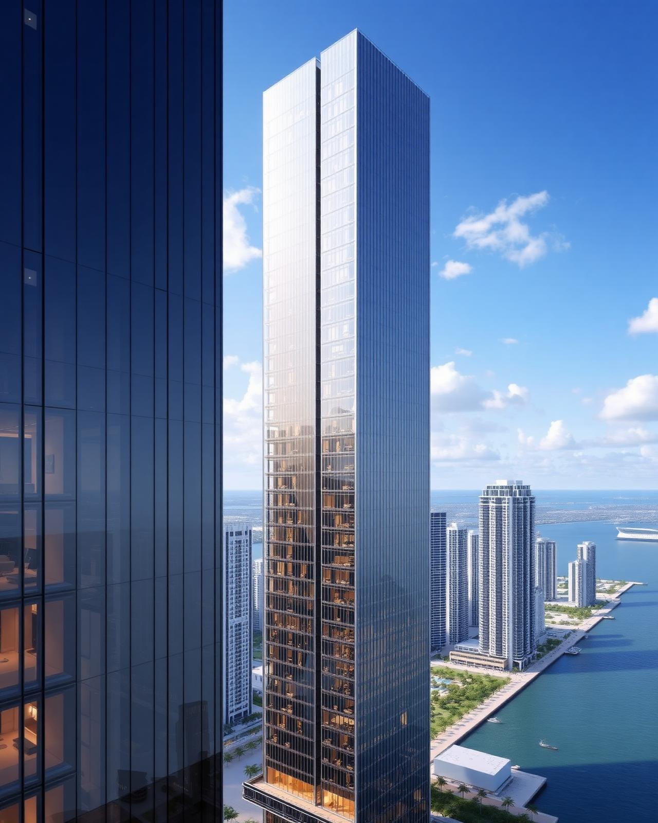 Delano Miami — supertall tower exterior